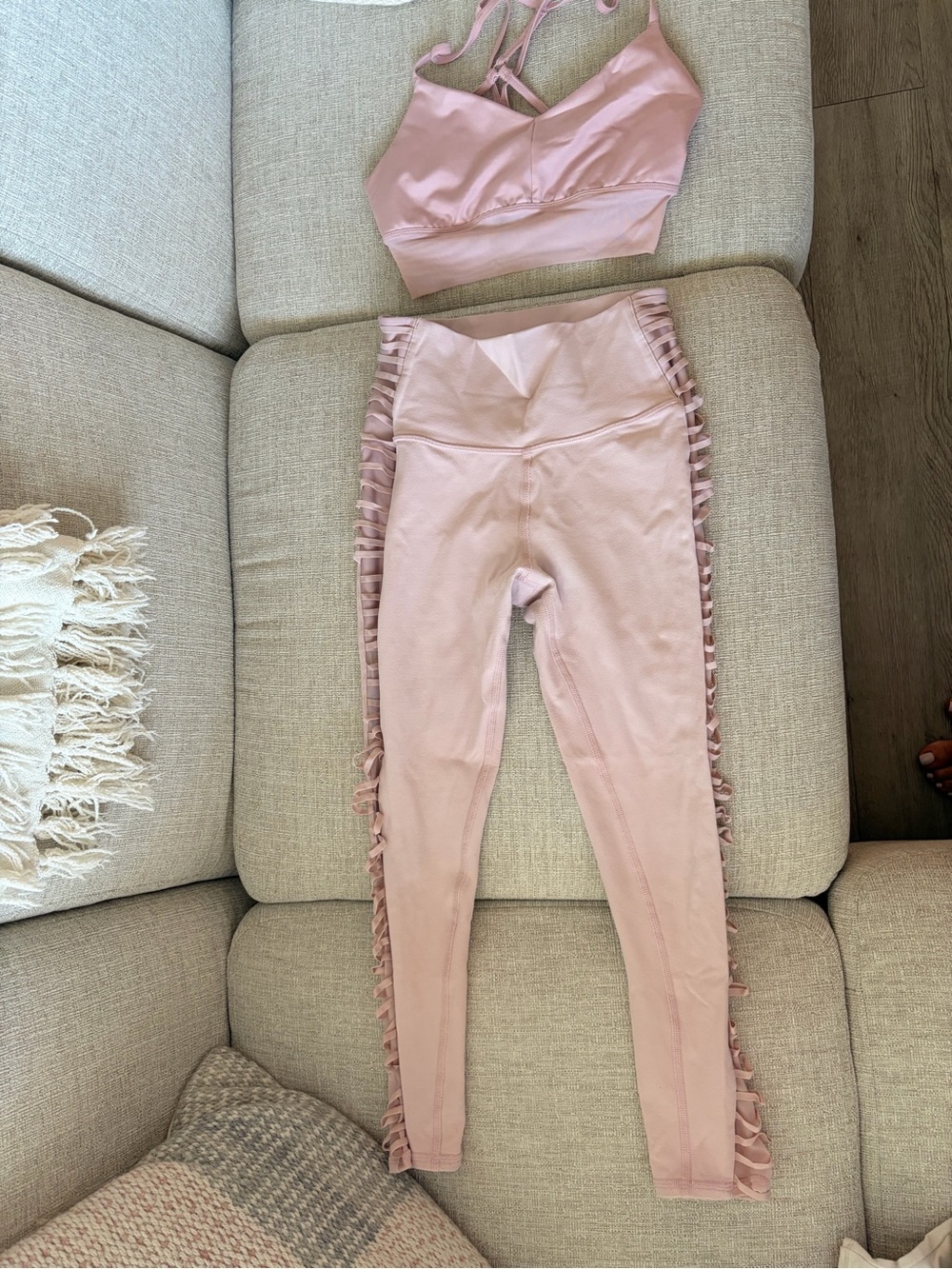 Alo Capri pant and bra set (both XS).